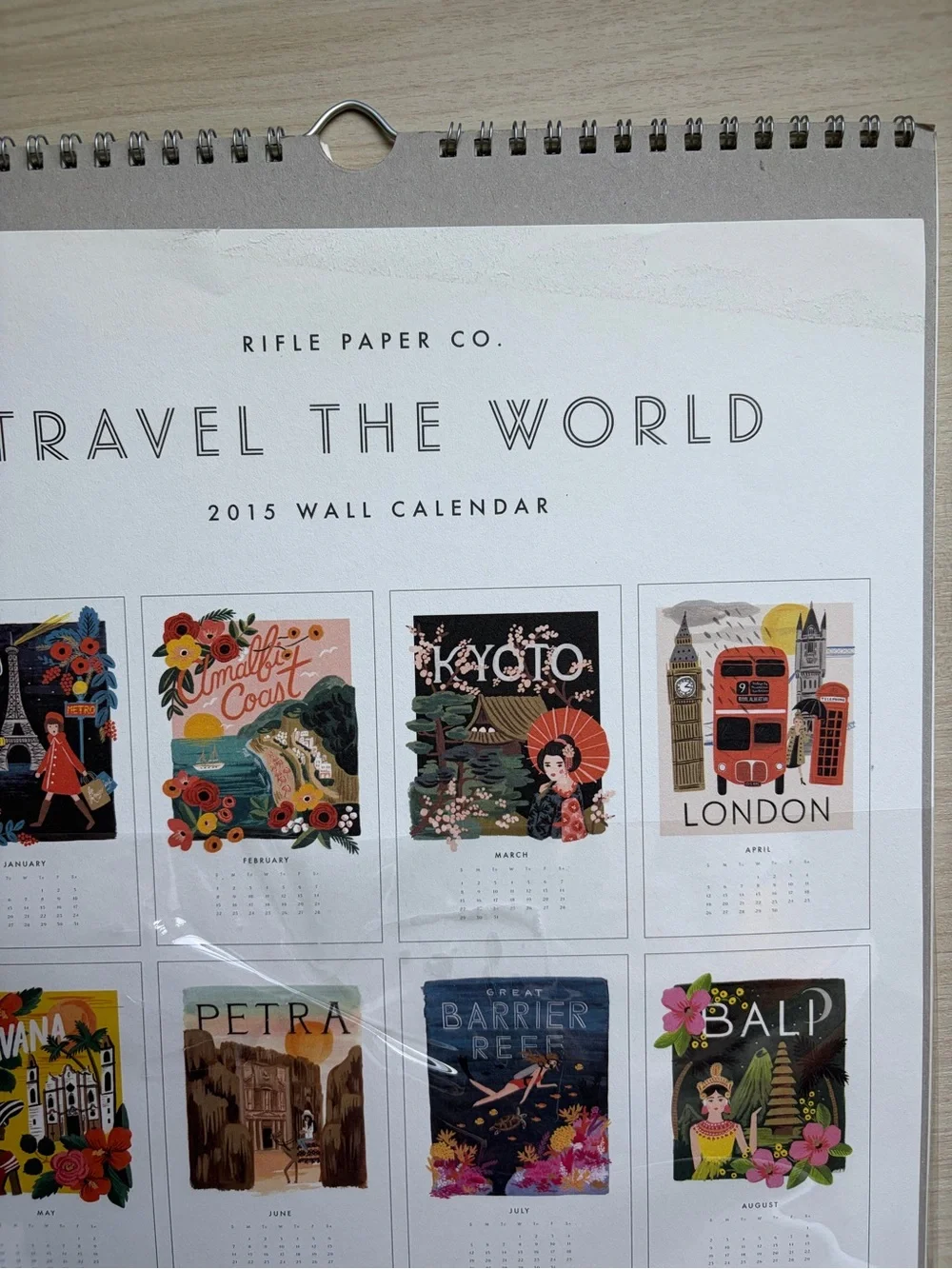 Rifle Paper Co. 2015 Travel The World Wall Calendar